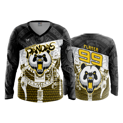 WOMENS V-NECK LONGSLEEVE OHIO-PASSION-PANDAS-26