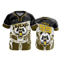 MENS 2-BUTTON SCOOP NECK LYCRA MESH OHIO-PASSION-PANDAS-26