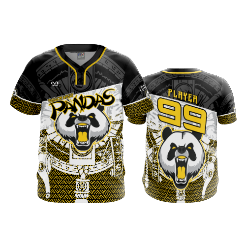 MENS 2-BUTTON SCOOP NECK LYCRA MESH OHIO-PASSION-PANDAS-26