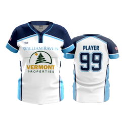 WOMENS 2-BUTTON SCOOP NECK LYCRA MESH VERMONT-PROPERTIES-NEW