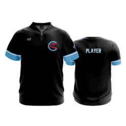 UNISEX QUARTER ZIP MICRO FIBER SHORT SLEEVE CADDO-MILLS-1