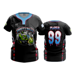 WOMENS NO BUTTON SCOOP NECK SWATTY-BALLS