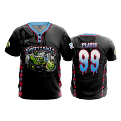 MENS 2-BUTTON SCOOP NECK LYCRA MESH SWATTY-BALLS