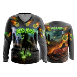 WOMENS V-NECK LONGSLEEVE DEAD-HORSE
