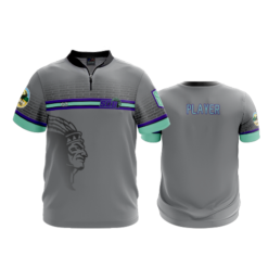 UNISEX QUARTER ZIP MICRO FIBER SHORT SLEEVE SO-BRAVES-ADD