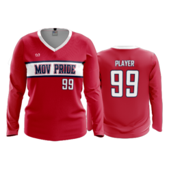 WOMENS V-NECK LONGSLEEVE MOV-PRIDE-1