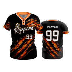 WOMENS 2-BUTTON SCOOP NECK LYCRA MESH ST-RIPPERS-1