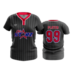 WOMENS 2-BUTTON SCOOP NECK LYCRA MESH OHIO-STARZ-26-1