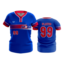 WOMENS 2-BUTTON SCOOP NECK LYCRA MESH OHIO-STARZ-26-2