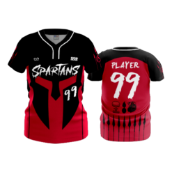 WOMENS 2-BUTTON SCOOP NECK LYCRA MESH SPARTANS-1