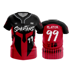 WOMENS NO BUTTON SCOOP NECK SPARTANS-1