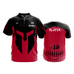 UNISEX QUARTER ZIP MICRO FIBER SHORT SLEEVE SPARTANS-1