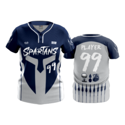 WOMENS 2-BUTTON SCOOP NECK LYCRA MESH SPARTANS-2