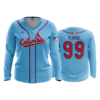WOMENS V-NECK LONGSLEEVE COLUMBUS-REDBIRDS-1