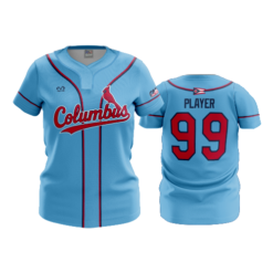 WOMENS NO BUTTON SCOOP NECK COLUMBUS-REDBIRDS-1