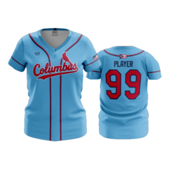 WOMENS V-NECK COLUMBUS-REDBIRDS-1