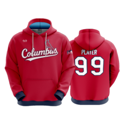 UNISEX FLEECE HOODY COLUMBUS-REDBIRDS-2