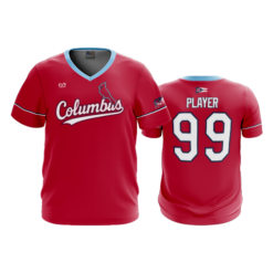 MENS SPORT V-NECK COLUMBUS-REDBIRDS-2