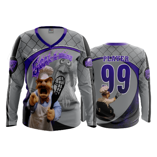 WOMENS V-NECK LONGSLEEVE GOAL-A-DINGA