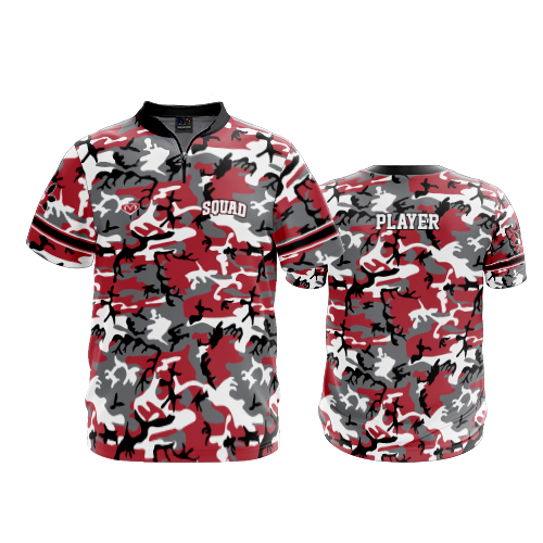 UNISEX QUARTER ZIP MICRO FIBER SHORT SLEEVE BUCKEYE-BOMB-SQUAD-ADD