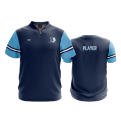 UNISEX QUARTER ZIP MICRO FIBER SHORT SLEEVE ADENA-FOOTBALL
