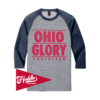 DISTRICT ¾ RAGLAN SLEEVE OHIO-GLORY-FR