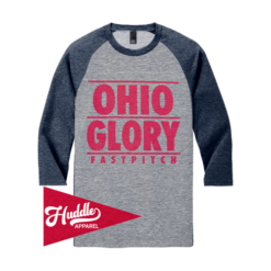 DISTRICT ¾ RAGLAN SLEEVE OHIO-GLORY-FR