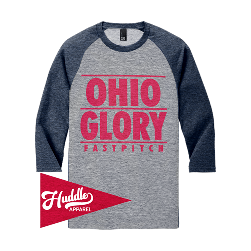DISTRICT ¾ RAGLAN SLEEVE OHIO-GLORY-FR