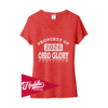 PORT WOMENS V-NECK T-SHIRT OHIO-GLORY-FR