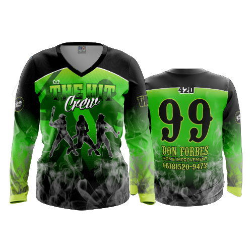 WOMENS V-NECK LONGSLEEVE THE-HIT-CREW