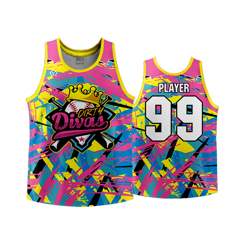 MENS BASKETBALL TANK 1 PLY DIRTY-DIVAS-ADD