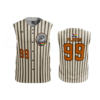 MENS BUTTON DOWN MESH SLEEVELESS HOT-MESS-EXPRESS-OFFWHITE