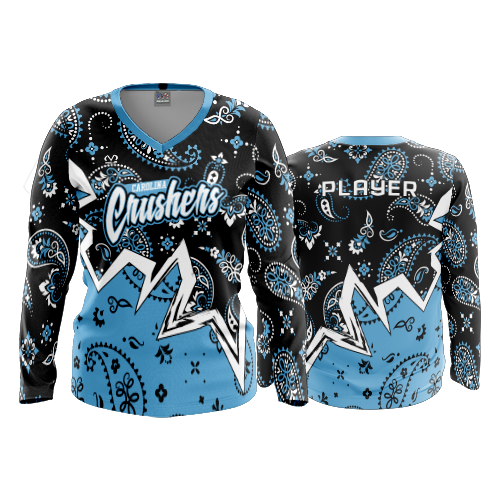 WOMENS V-NECK LONGSLEEVE CAROLINA-CRUSHERS