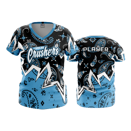 WOMENS V-NECK CAROLINA-CRUSHERS