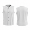 MENS SLEEVELESS FULL BUTTON - ADD ON