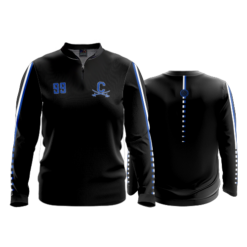 2530 VOLLEYBALL WOMENS QUARTER ZIP RETRO SWING SHIRT