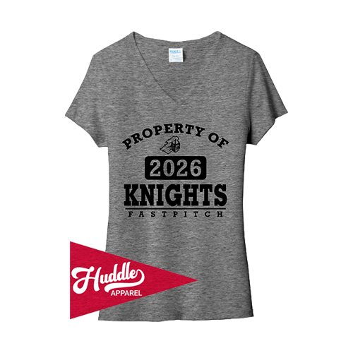PORT WOMENS V-NECK T-SHIRT LADY-KNIGHTS-FR