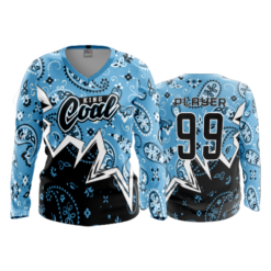 WOMENS V-NECK LONGSLEEVE KING-COAL-2