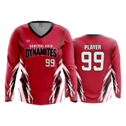 WOMENS V-NECK LONGSLEEVE CENTRAL-OHIO-DYNAMITES-1