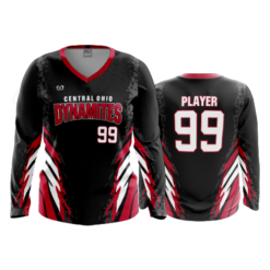WOMENS V-NECK LONGSLEEVE CENTRAL-OHIO-DYNAMITES-2