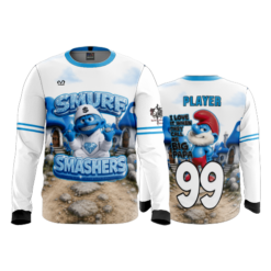 MENS SPORT CREW NECK LONGSLEEVE SMURF-SMASHERS-1