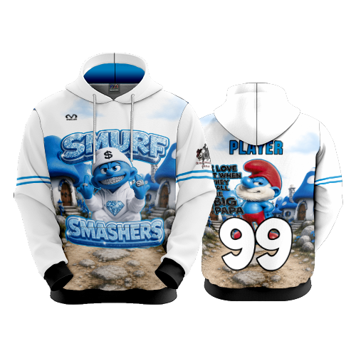 UNISEX FLEECE HOODY SMURF-SMASHERS-1