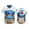 MENS SPORT V-NECK SMURF-SMASHERS-1