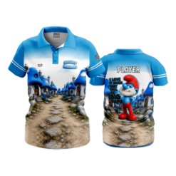 WOMENS 4 WAY POLO SMURF-SMASHERS-2