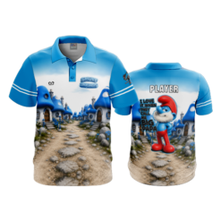MENS 4 WAY POLO SHIRT SMURF-SMASHERS-2
