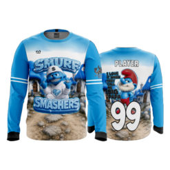 MENS SPORT CREW NECK LONGSLEEVE SMURF-SMASHERS-2