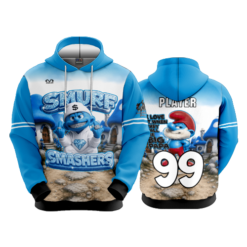 UNISEX FLEECE HOODY SMURF-SMASHERS-2