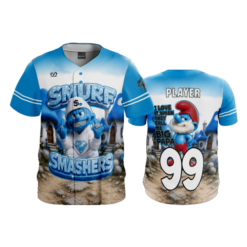 MENS HEAVYWEIGHT FULL BUTTON DOWN SMURF-SMASHERS-2