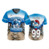 MENS SPORT V-NECK SMURF-SMASHERS-2