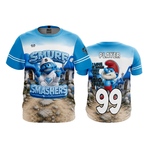 MENS SPORT CREW NECK SMURF-SMASHERS-2